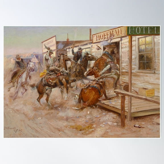 Â€Œin Without Knockingâ€ By Charles M Russell Poster Wall Art, Modern Wall Decor For Living Room Bedroom, 16x24 UNFRAMED