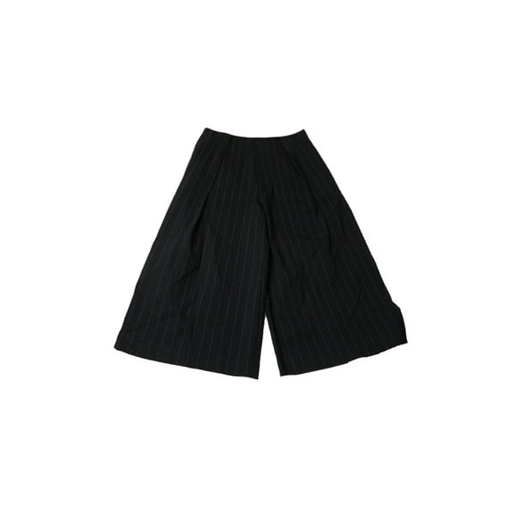 in awe of you juniors black pinstriped culotte pants m