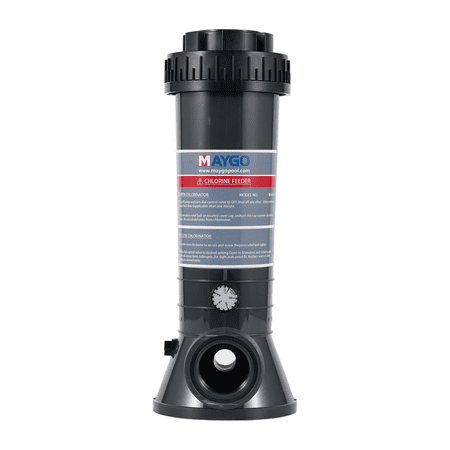 in-line Automatic Pool chlorinator MAYGO CL100 Compatible Hayward CL100, Inline Pool Automatic chlorinator for Both Above Ground and Indoor Pool (4LB)