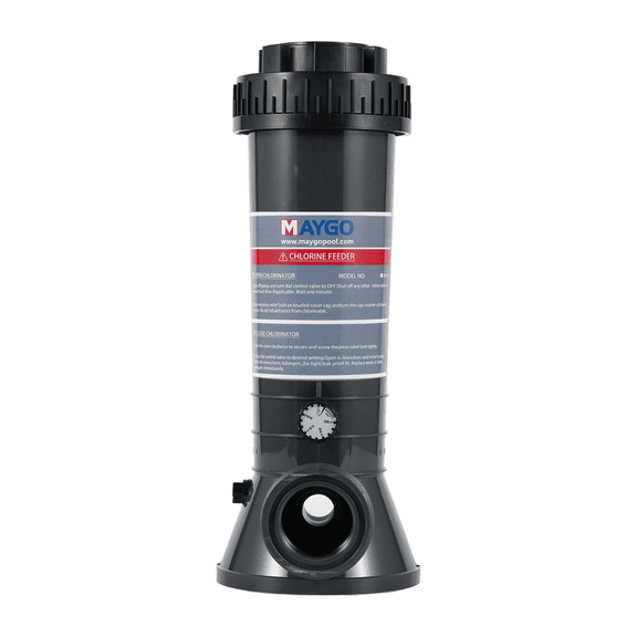 in-line Automatic Pool chlorinator MAYGO CL100 Compatible Hayward CL100, Inline Pool Automatic chlorinator for Both Above Ground and Indoor Pool (4LB)