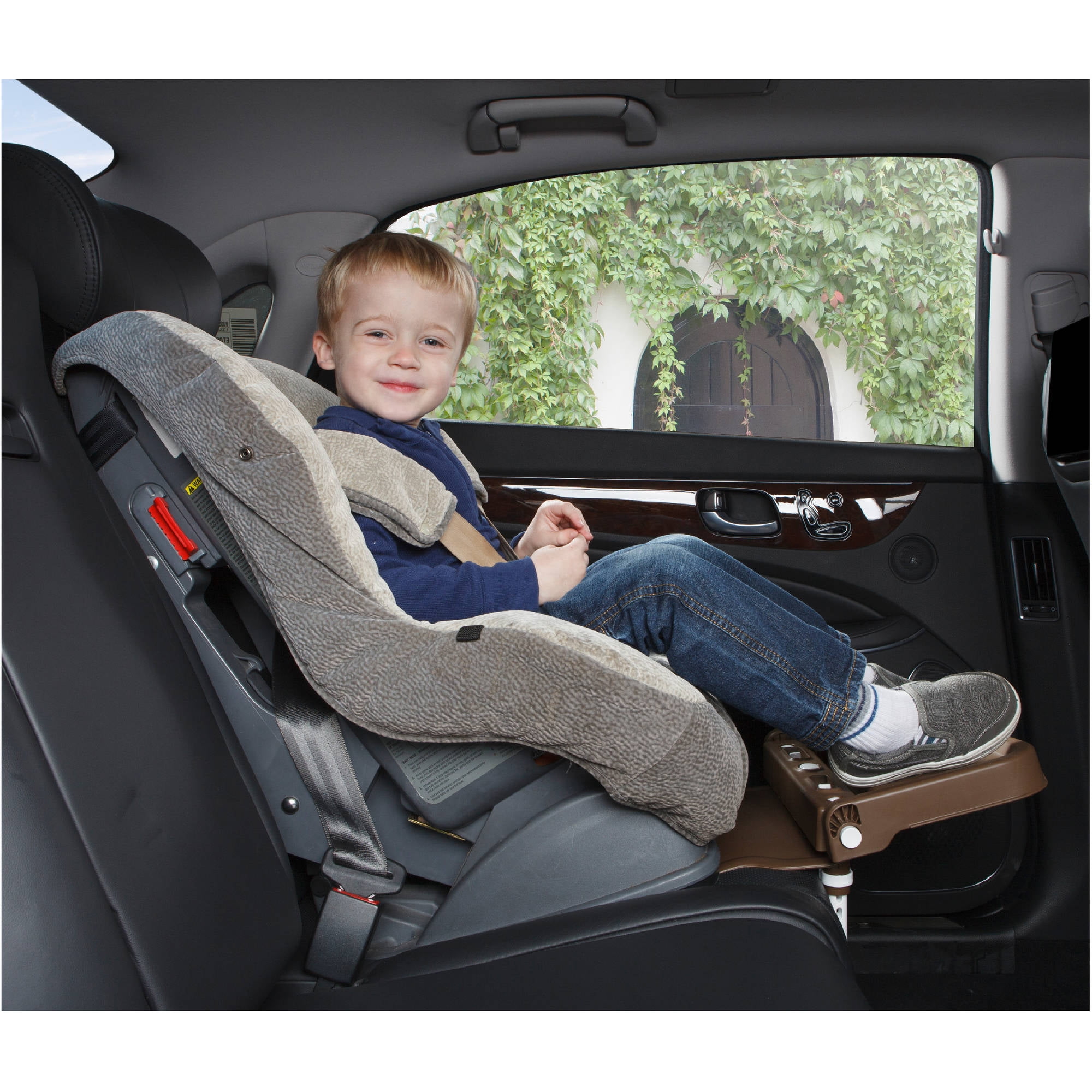 Kneeguard Kids Car Seat Foot Rest for Children and Babies. Footrest Is Compatible with Toddler Booster SEATS for Easy Safe Travel.