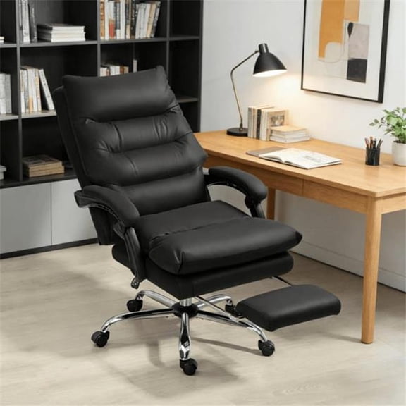 inQ Products D01027HVTXW Massage Office Chair, Black