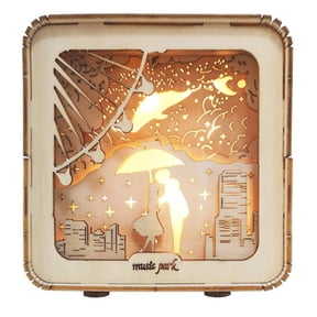 inQ Products D01027RNR4P 3D Wooden Puzzles Love Model Kit Night Lights Desk Decorations Birthday Christmas Gifts for Womens - Ages 14 Plus