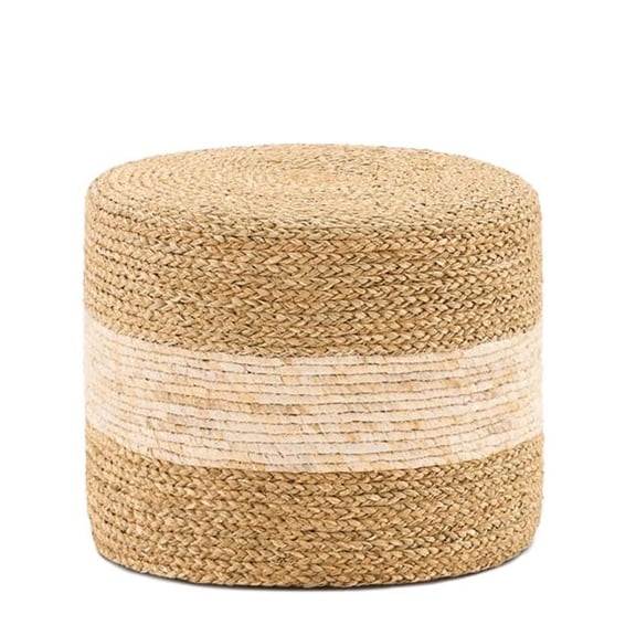 inQ Products D0102X3DBWY Handmade Woven Foot Stool Natural Seagrass Ottoman for Home Decor & Seating