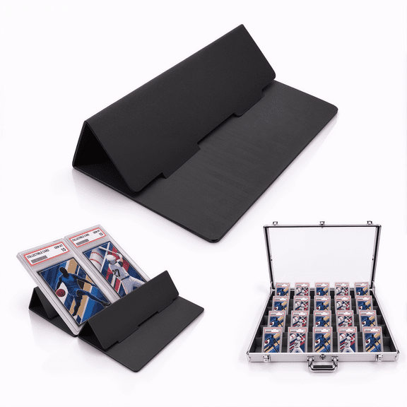 inbloom Card Display Stand, 30 Pack Cardboard Risers for Trading Cards Corrugated Cardboard, Scratch-Free Trading Card Holder for Card Risers for Display Case, PSA/BGS/CGC Slabs