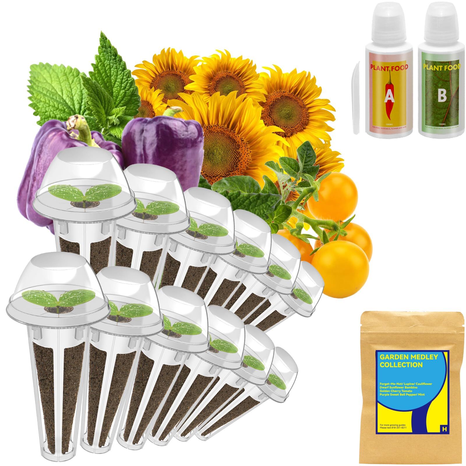 inbloom Mint Seeds pod Kit for AeroGarden, idoo, Ahopegarden