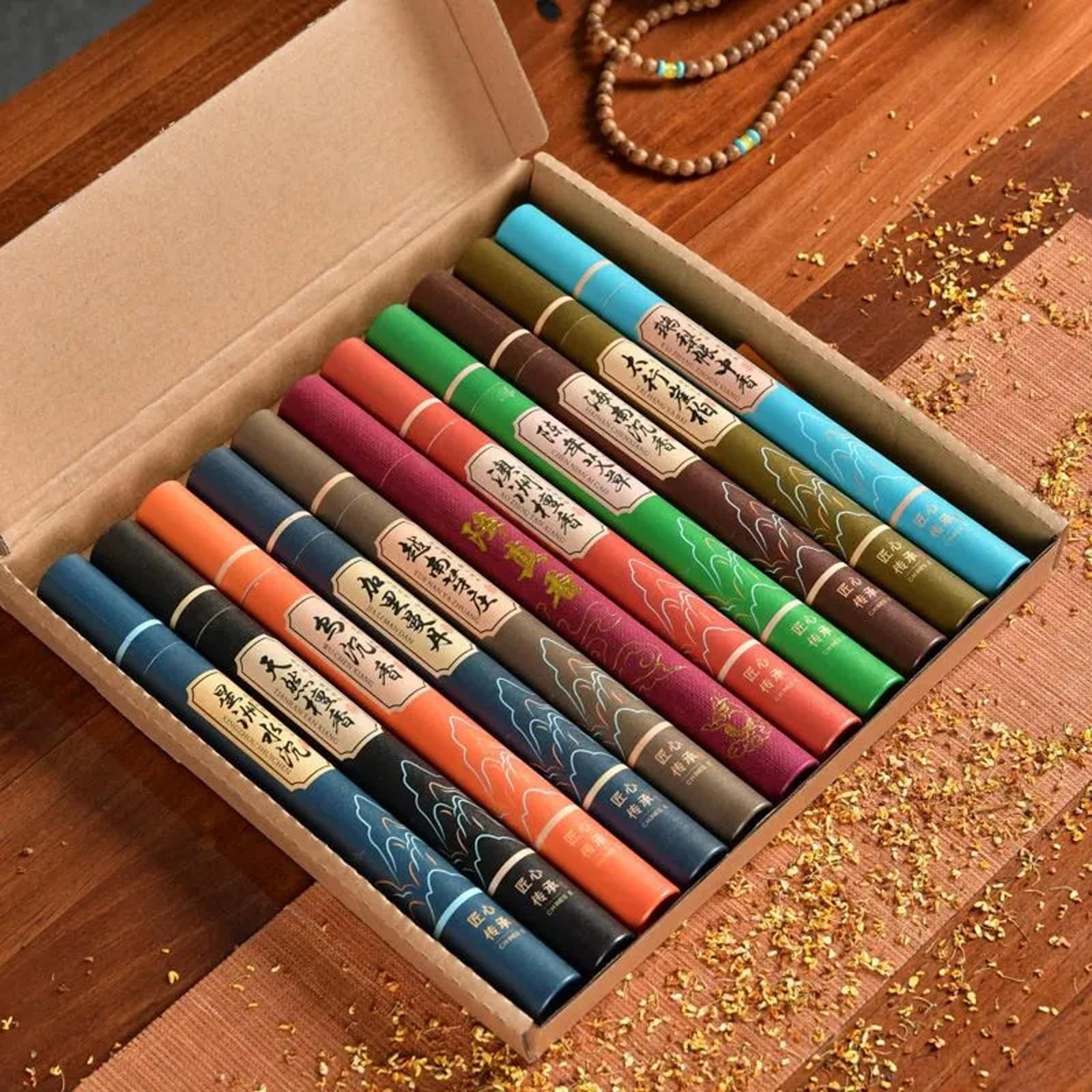 incense Sticks Variety Pack, Agarwood incense, Sandalwood incense, Sandalwood incense Sticks with Frankincense, Citronella, Patchouli, Wildberry, Lavender, Japanese, Cinnamon,