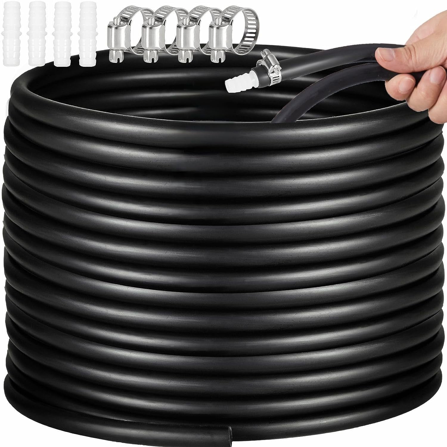 ⅜ inch Self Sinking Aeration Hose,100 feet Pond aerator Hose Kit Use for Pond,Garden and Lake