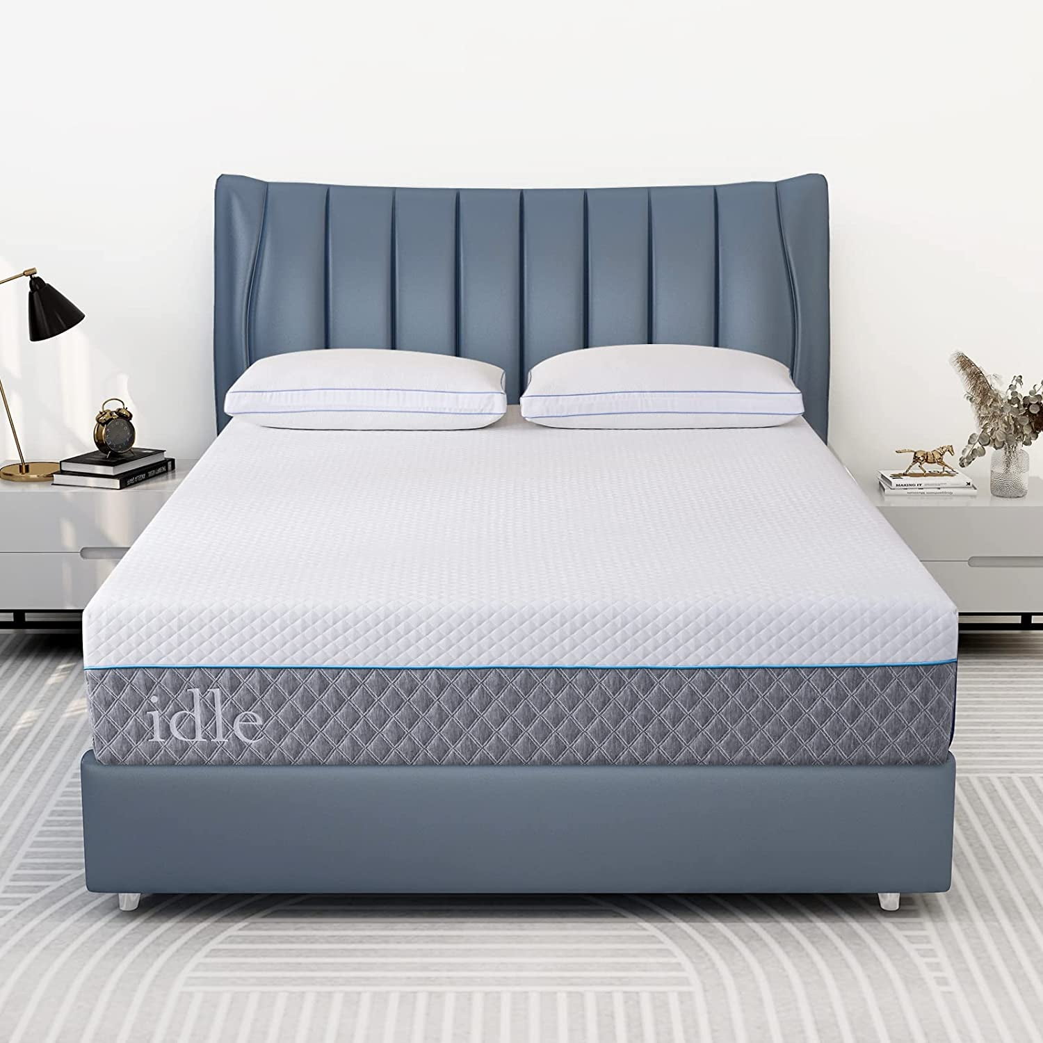 inch Twin Mattress in a Box Gel Memory Foam Mattresses Made in USA for Twin Bed Medium Firm