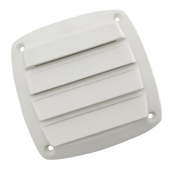 inch material air Exhaust Rectangle Louvered Grille Cover for RV Boat bathroom and kitchen Replacement Part White