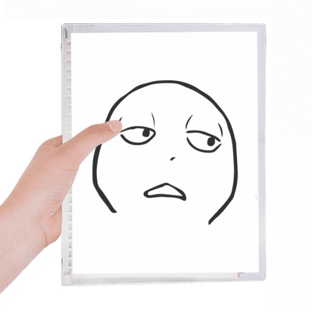 indifferent squint black happy pattern notebook loose diary refillable journal statiry