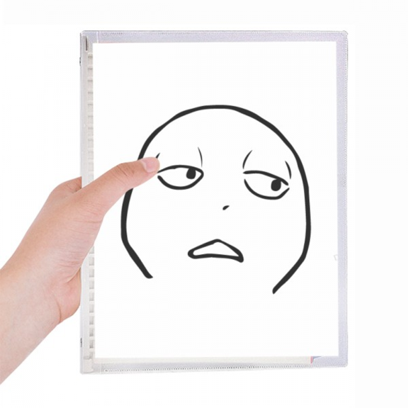 indifferent squint black happy pattern notebook loose diary refillable journal statiry