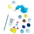 thumbnail image 1 of indoor Cat toys, Kitten toys for indoor Kittens, Cat Nip infused, Plush interactive toy Figures, Active Chasing, Assorted Shapes, 8 Pc Set, 1 of 8
