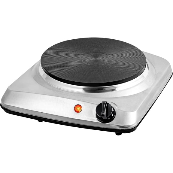 This induction cooktop features a dual-burner design, 1700 watts power, and comes with 7.25-inch and 6.10-inch cast iron cooktops. It includes temperature control, is a portable cooking appliance, an