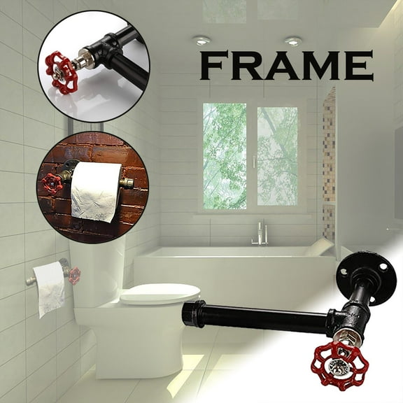 industrial style iron wall-mounted bathroom kitchen toilet paper