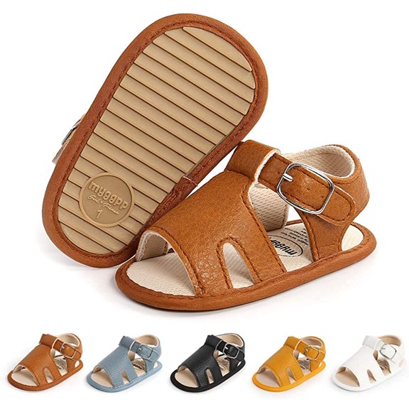 infant baby boys girls Summer Beach Sandals Non Slip Soft Rubber Sole Toddler Outdoor Closed-Toe First Walker Shoes