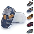 thumbnail image 1 of infant baby boys girls Summer Beach Sandals Non Slip Soft Rubber Sole Toddler Outdoor Closed-Toe First Walker Shoes, 1 of 6