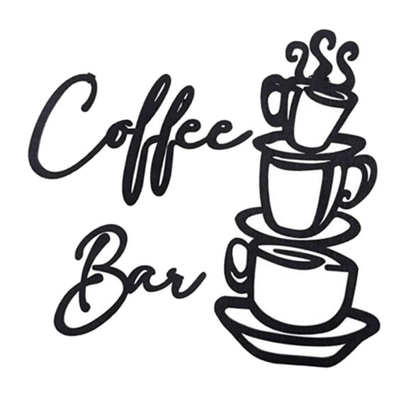 ing Wall Wall Sculptures Wall Art Decor, Ornament Home Plaque Metal for Restaurant, Background, Shop Bar , Coffee Bar