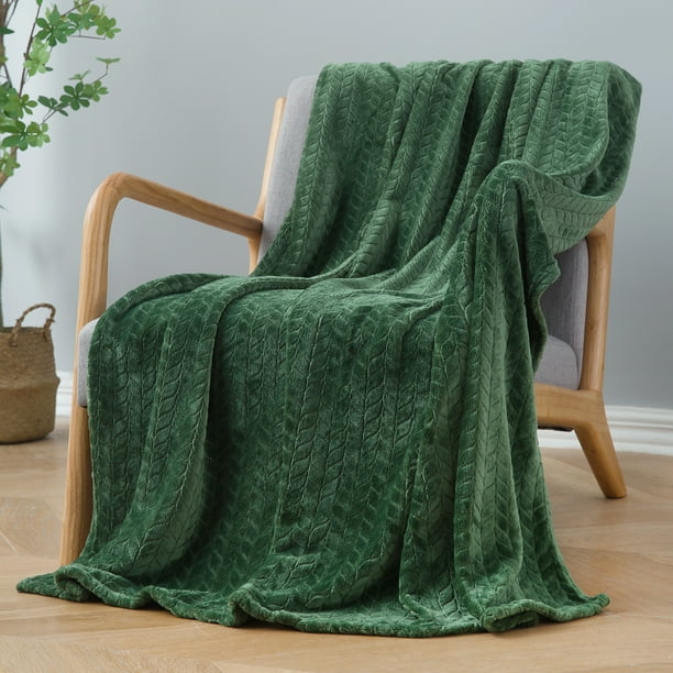 inhand Fleece Throw Blanket, Cozy Plush Fleece Blanket Throw Size