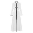 thumbnail image 1 of inhzoy Clergy Robe For Women  Loose Fit Church Pastor Maxi Dress Minister Choir Robe Long Dress White XL, 1 of 7