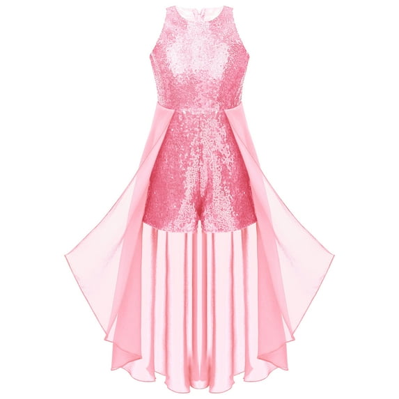 inhzoy Girls Jumpsuit Wedding Bridesmaid Dress Sleeveless Romper Flower Girl Dresses