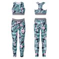 thumbnail image 1 of inhzoy Girls Kids 2 Piece Sports Outfits Camouflage Printed Crop Tops and Leggings Set, 1 of 6
