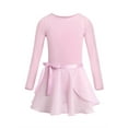 thumbnail image 1 of inhzoy Girls' Kids Two Piece Gymnastic Ballet Dance Outfits Long Sleeves Leoterd with Tutu Dress, 1 of 5