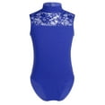 thumbnail image 1 of inhzoy Girls Lace Splice Turtleneck Ballet Dance Leotard Tulle Modern Dancewear Blue 11-12, 1 of 7