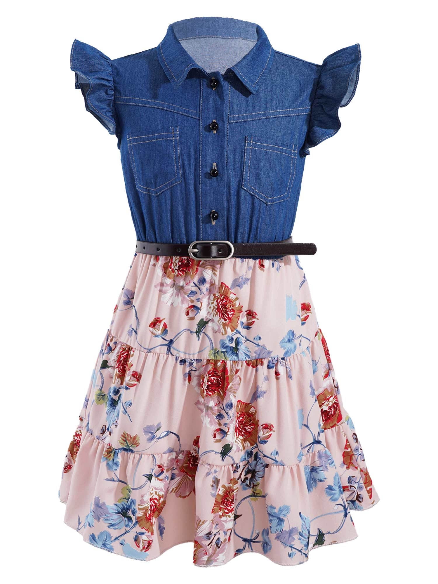 Off White One Piece With Pink Jacket Dress for Girls main image 0