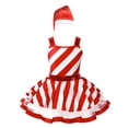thumbnail image 1 of inhzoy Girls Sequins Striped Tutu Dress Candy Cane Dress-up for Chirstmas Xmas Party,Sizes 2-16 Red 4, 1 of 7