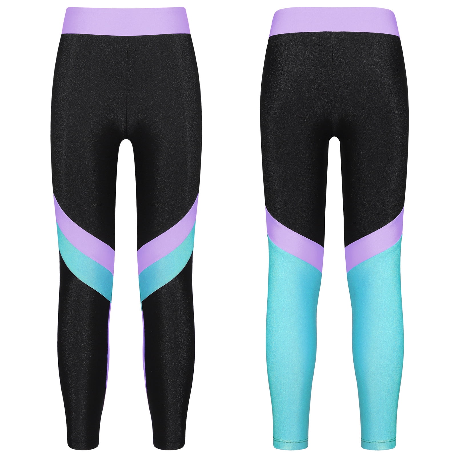 Ouhos 3 Pairs Girls Footless Dance Tights - White Or Black, For Ballet, Gymnastics, School