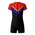 thumbnail image 1 of inhzoy Kid Girls Zipper Swimwear One Piece Rashguard Swimsuit with UPF50+ Sun Protection Red 4, 1 of 6