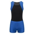 thumbnail image 1 of inhzoy Kids Boys 2PCs Gymnastic Sports Suit Sleeveless Tank Leotard Unitard with Shorts 6-16 Blue 8, 1 of 7