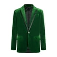 thumbnail image 1 of inhzoy Kids Boys Velvet Blazer Suit Jacket Gentleman Formal Jacket Outerwear,Sizes 4-16 Dark Green 4, 1 of 5