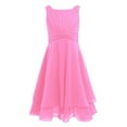 thumbnail image 1 of inhzoy Kids Chiffon Flower Girl Dress Birthday Party Dresses Wedding Bridesmaid Dress Pink 8, 1 of 7