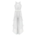 thumbnail image 1 of inhzoy Kids Flower Girls Halter Neck Evening Dress Lace Prom Maxi Gown White 12, 1 of 5