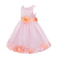 thumbnail image 1 of inhzoy Kids Flower Girls Wedding Party Petals Tulle Dress, 1 of 6