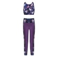 thumbnail image 1 of inhzoy Kids Girls 2 Pieces Athletic Crop Top with Sports Leggings Yoga Gymnastics Activewear Workout Sweatsuit Pegasus Black 4, 1 of 9