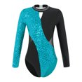 thumbnail image 1 of inhzoy Kids Girls Ballet Dance Gymnastics Leotard Unitard Shiny Sequins Athletics Bodysuit Green 6, 1 of 8