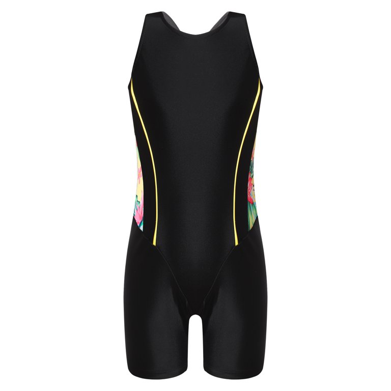 inhzoy Kids Girls Boyleg One Piece Swimsuit Racerback