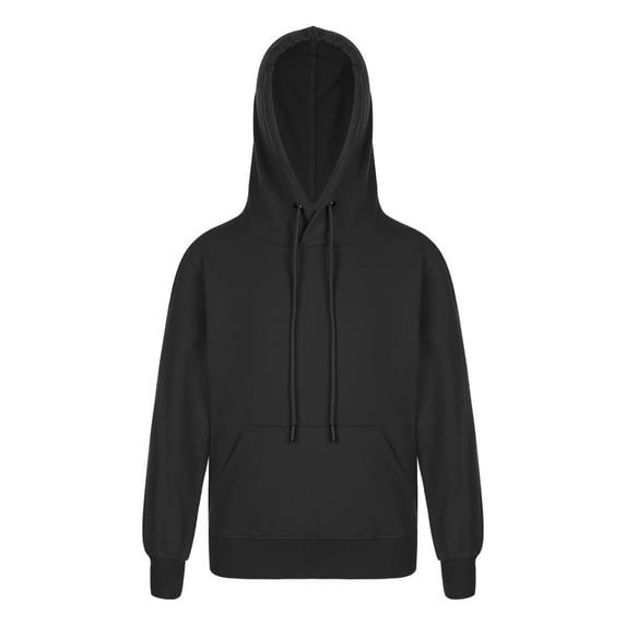 inhzoy Kids Girls Boys Long Sleeve Hoodies Casual Hooded Pullover Top Sweatshirt School Uniform Black 7-8