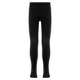 thumbnail image 1 of inhzoy Kids Girls Full Length Leggings Thin Velvet Tights Stockings Solid Color Ballet Dancewear Black 7-8, 1 of 5