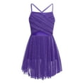thumbnail image 1 of inhzoy Kids Girls Lyrical Ballet Dance Dress Camisole Chiffon Dancewear,Sizes 4-16 Purple 16, 1 of 5