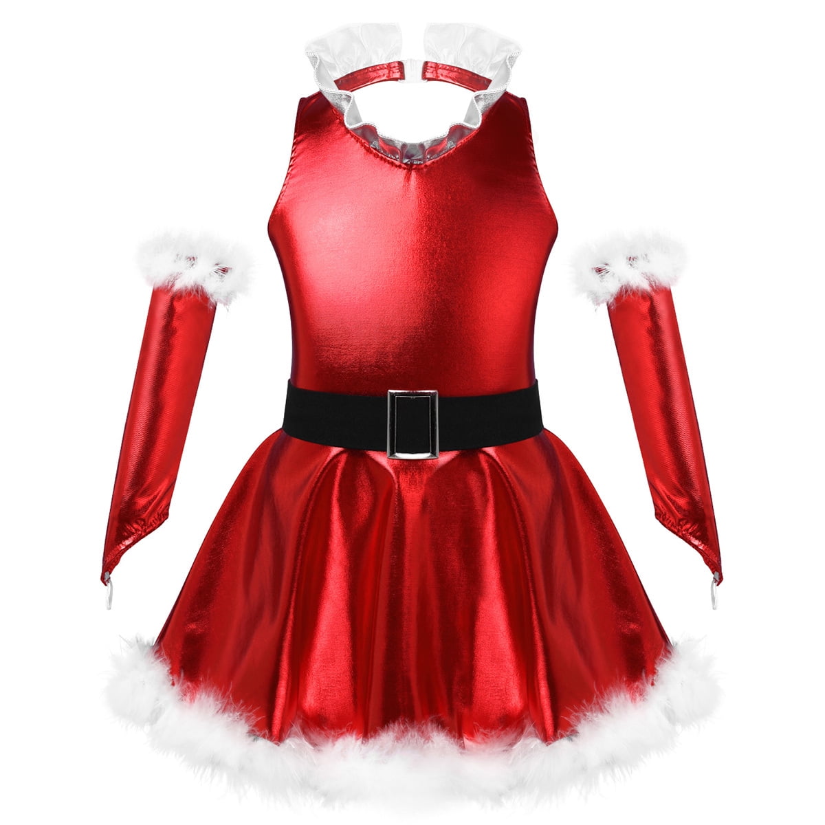 Girls' Performance Dress Sleeveless Colored Kids Solid main image 1