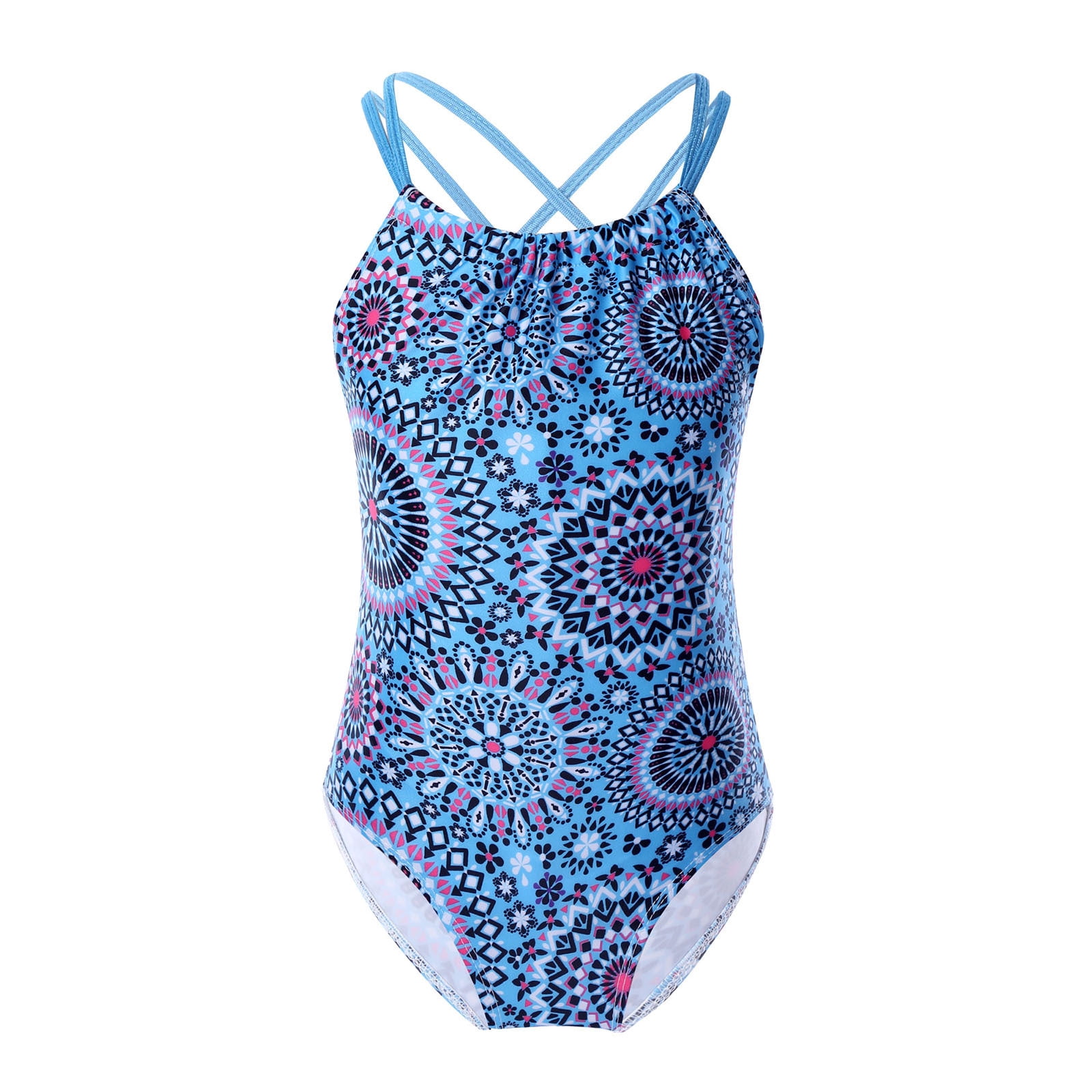 KIDS SHOULDER STRAP ONE PIECE SWIMSUIT