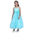 thumbnail image 1 of inhzoy Kids Girls Sleeveless Rhinestone Bow-Knot Wedding Bridesmaid Flower Dress, 1 of 7