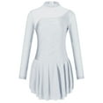 thumbnail image 1 of inhzoy Kids Girls Sparkly Crystals Hollow Back Figure Ice Roller Skating Dress White 12, 1 of 5