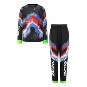 inhzoy Kids Riding Jersey Youth Dirt Bike Gear Lightweight Breathable for Training Motocross Camp Black 10