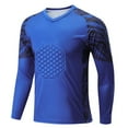 thumbnail image 1 of inhzoy Kids Youth Padded Goalkeeper Jersey Football Long Sleeve Goalie Shirts Blue 26, 1 of 4