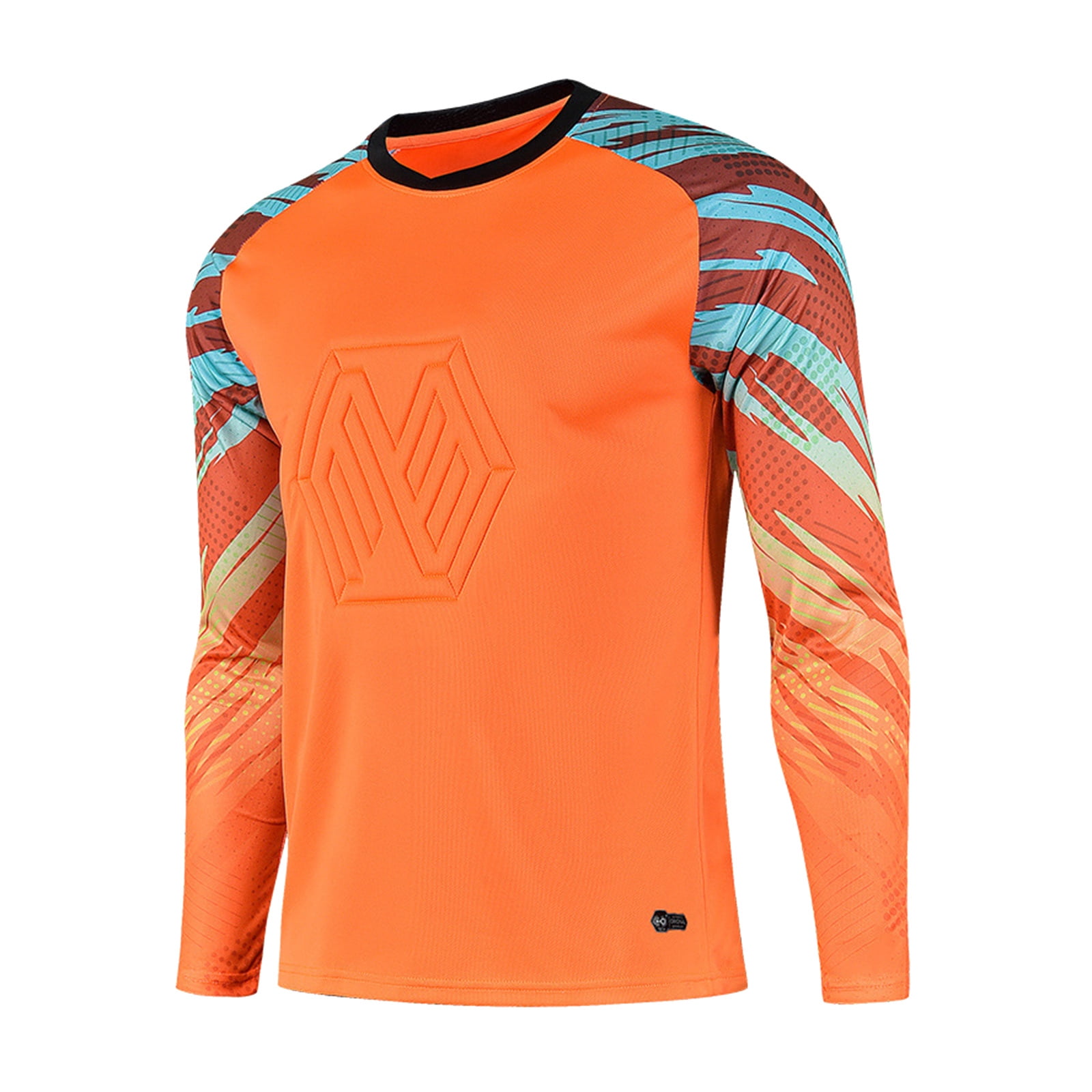 inhzoy Kids Youth Padded Goalkeeper Jersey Football Long Sleeve Goalie